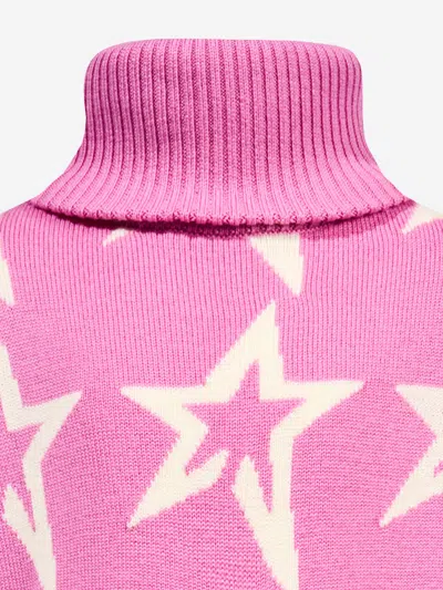 Perfect Moment Star Dust Merino Wool Sweater Y6 In Pink
