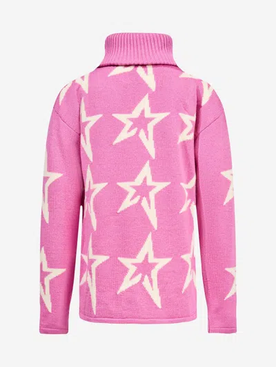 Perfect Moment Star Dust Merino Wool Sweater Y6 In Pink
