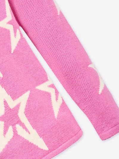 Perfect Moment Star Dust Merino Wool Sweater Y6 In Pink