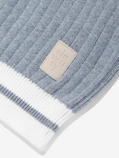 Eleventy Boys Logo T-shirt In Gray