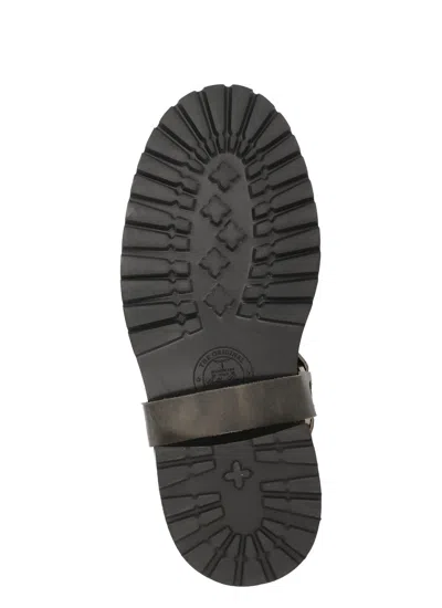 Golden Goose Kurt Boots In Black Leather With Buckle In Black