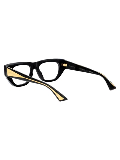 Bottega Veneta Black Crystal Transparent Acetate Glasses