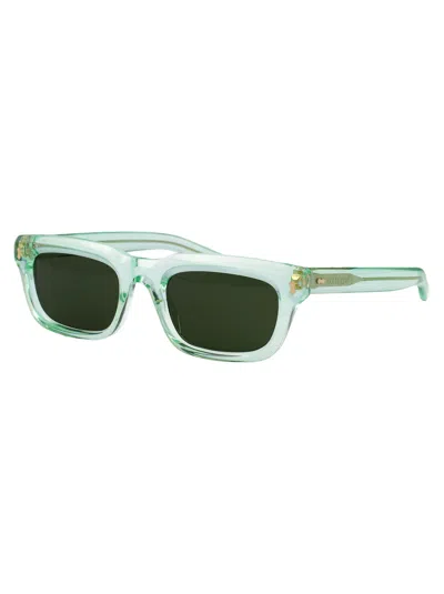 Gucci Green Green Green Acetate Sunglasses In Green