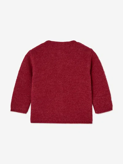 Paz Rodriguez Baby Knitted Cardigan In Red