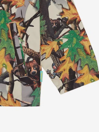 Billionaire Boys Club Kids Tree Camo Arch Logo Astro Coach Jacket In Multi