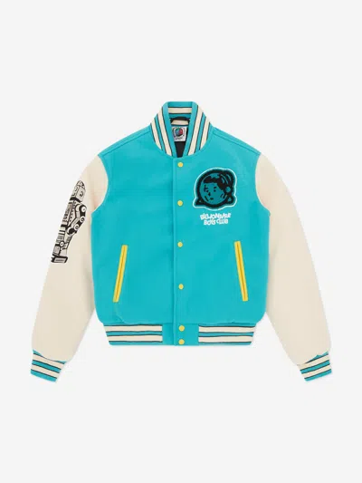 Billionaire Boys Club Kids Astro Varsity Jacket In Blue