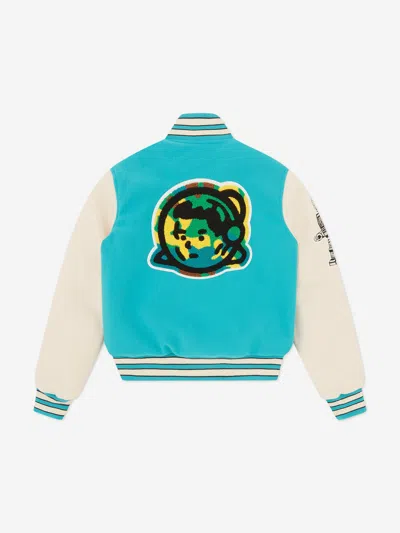 Billionaire Boys Club Kids Astro Varsity Jacket In Blue
