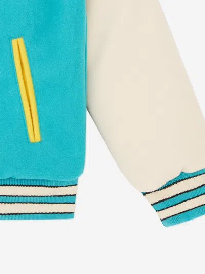 Billionaire Boys Club Kids Astro Varsity Jacket In Blue