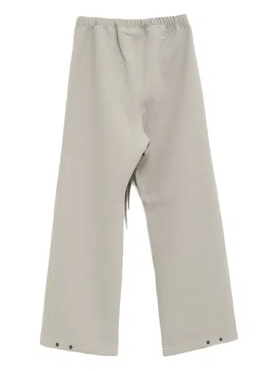 Essentials Drawstring Side-split Trousers In White