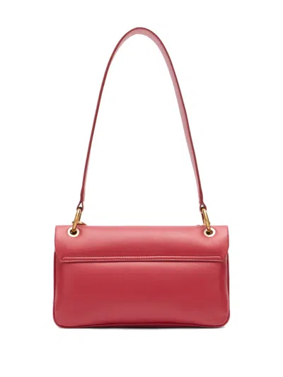 Roberto Cavalli Shoulder Bag With Chain And Charm In Red