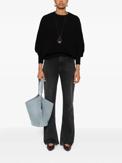Agolde Mid-rise Kick Boot Jeans In Black
