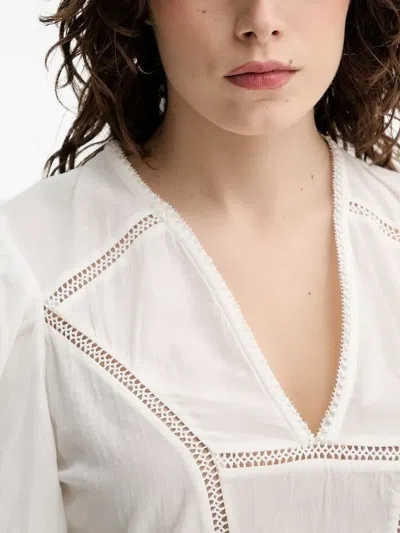 Munthe Florise V-neck Blouse In White