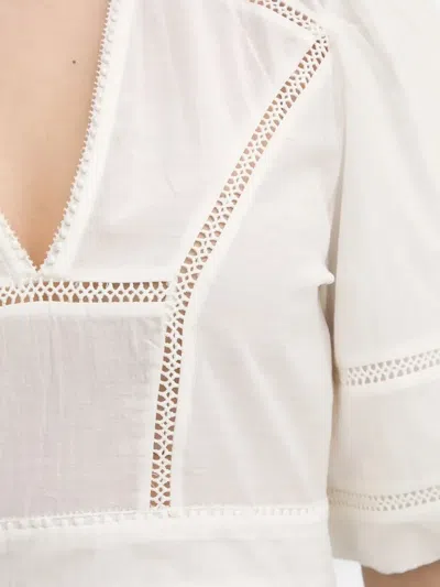Munthe Florise V-neck Blouse In White