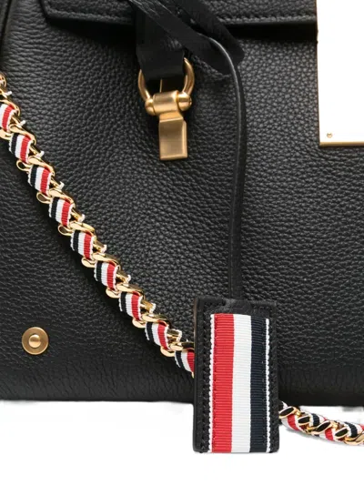 Thom Browne Black Mrs. Thom Medium Satchel In Black