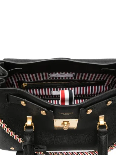 Thom Browne Black Mrs. Thom Medium Satchel In Black