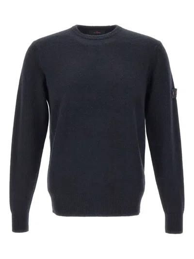 Peuterey Logo-patch Sweater In Blue