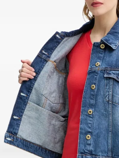 搭扣牛仔夹克