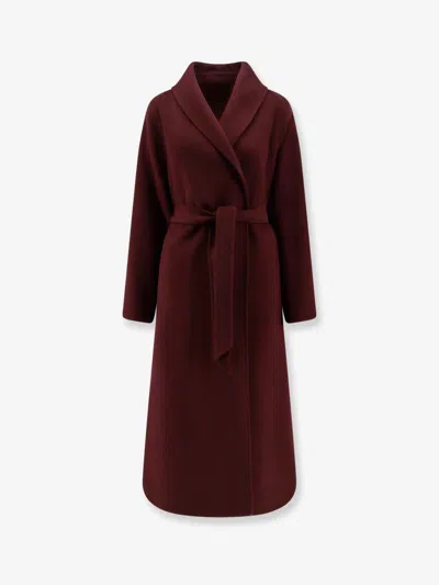 Hevo Sternatia Wool Coat In Purple