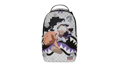 Pre-owned Sprayground One Piece Gear 5 Luffy Checkered Smash Backpack In Multi