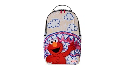 Pre-owned Sprayground Elmo's World Shark Sketch Backpack In Multi