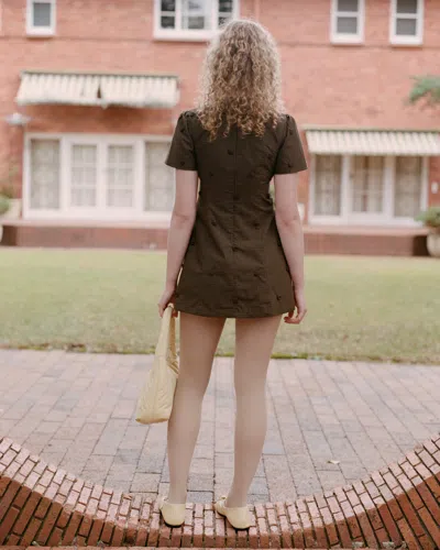 My Mum Made It Rosette Check Mini Dress