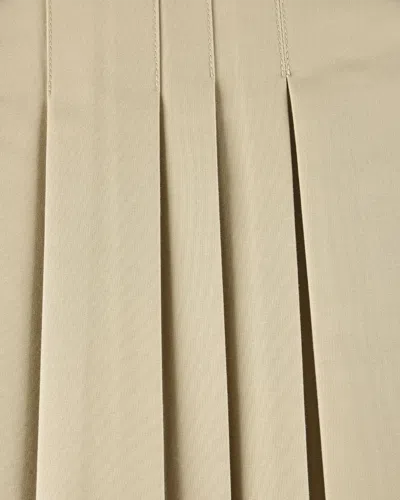 My Mum Made It Structured Box Pleat Midi Skirt In Brown