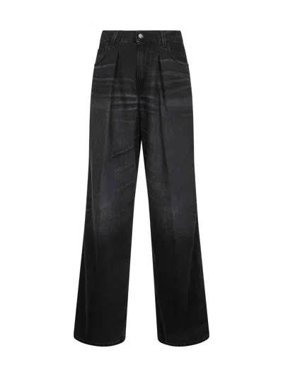 Haikure Candy High-rise Wide-leg Jeans In Black