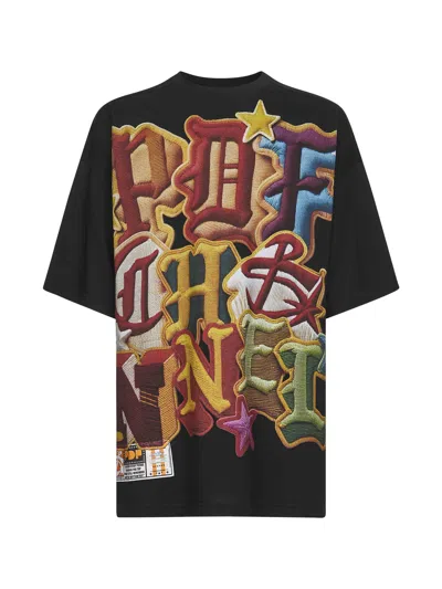 Pdf Black Cotton Jersey Printed T-shirt In Multi