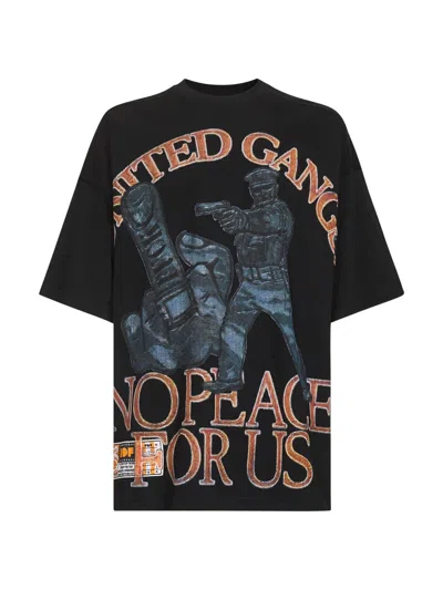 Pdf The Boy White Flake Black Cotton T-shirt In Black