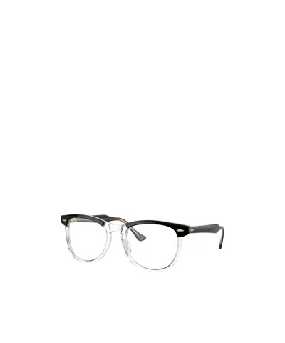 Ray Ban Ray-ban Eagle Eye Round Frame Glasses In Black