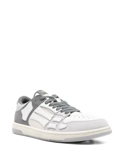 Amiri Low Top Sneakers Featuring Contrast Panels In Gray