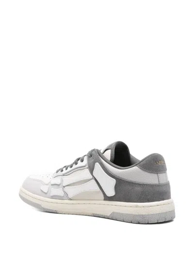 Amiri Low Top Sneakers Featuring Contrast Panels In Gray