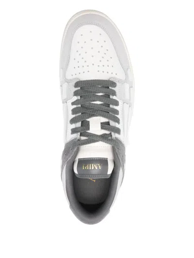 Amiri Low Top Sneakers Featuring Contrast Panels In Gray