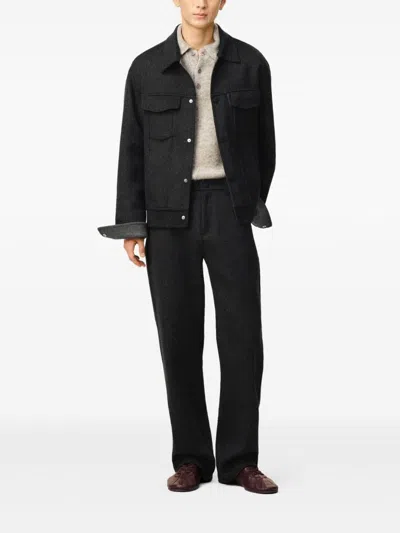 Ami Alexandre Mattiussi Adjustable Cuffs Chest Pockets Long Sleeves In Black