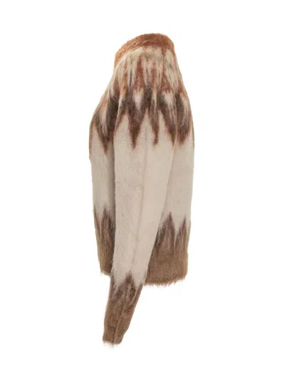 Isabel Marant Étoile Lightweight Textured Knit Sweater With Relaxed Fit In Brown