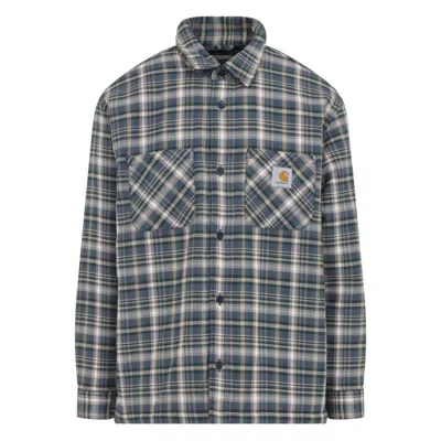 Carhartt Cronyn Shirt Jacket Plaid Pattern In Blue