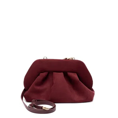 Themoirè Tia Suede Prune Bag In Red
