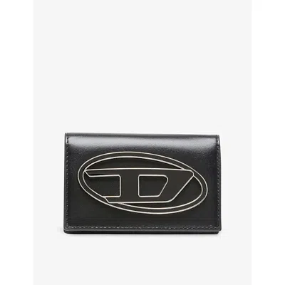 Diesel Womens T8013 1dr Leather Card Holder In Black