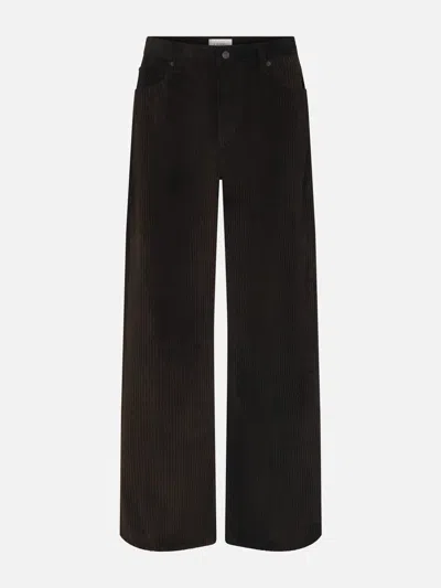 Frame Womens Black Le Slim Palazzo Long Five-pockets Wide-leg High-rise Stretch-denim Blend Jeans