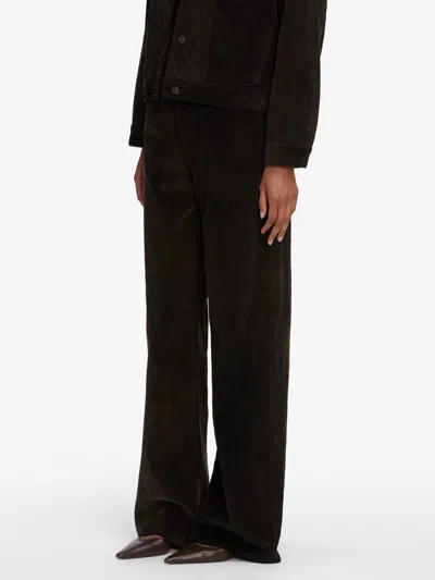 Frame Womens Black Le Slim Palazzo Long Five-pockets Wide-leg High-rise Stretch-denim Blend Jeans