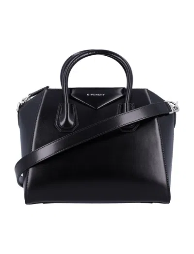 Givenchy Borsa A Mano Antigona Piccola In Pelle Cioccolato  Donna In Black