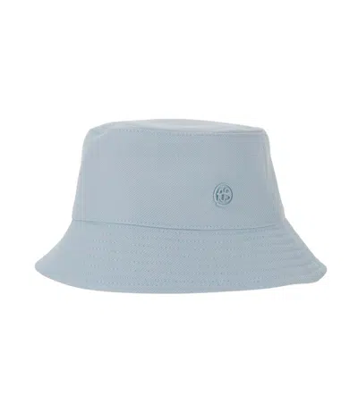 Ruslan Baginskiy Logo Cotton Bucke Hat In Light Blue
