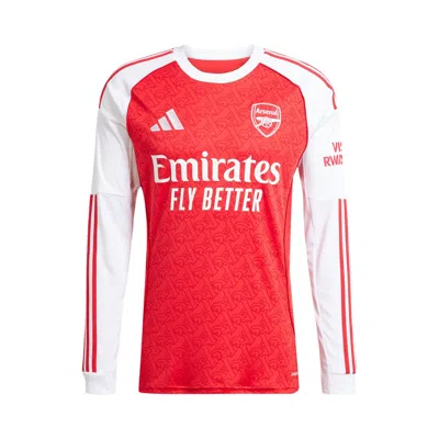 Pre-owned Adidas Originals Adidas Arsenal 25/26 Long Sleeve Home Jersey 'better Scarlet/white' | Red | Men's Size L