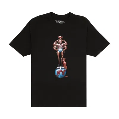 Pre-owned Cactus Jack By Travis Scott Utopia Is In Detroit Tee 'black' | Men's Size Xxl