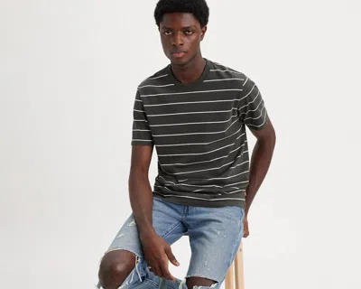 Levi's Striped Essential T-shirt In Gray