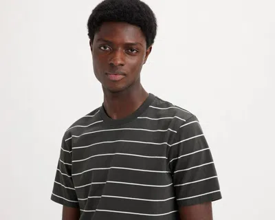 Levi's Striped Essential T-shirt In Gray
