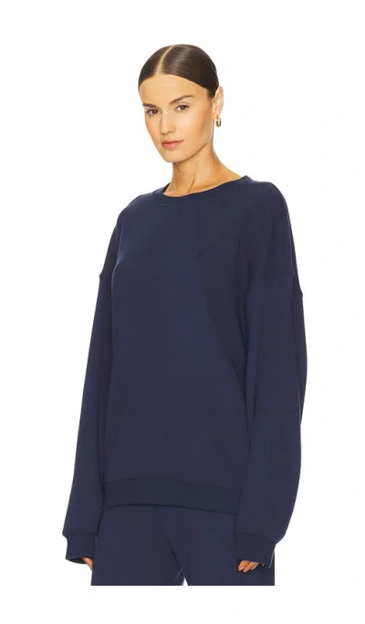 Éterne Oversized Crewneck Sweatshirt In Blue