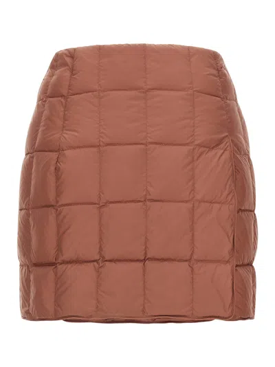 Ienki Ienki Platha Quilted-padded Mini Skirt In Brown