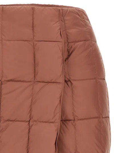 Ienki Ienki Platha Quilted-padded Mini Skirt In Brown