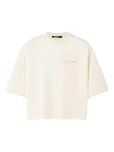 Jacquemus Le T-shirt Corto In Neutral